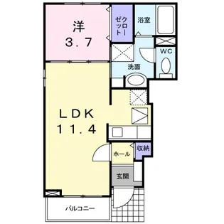 セレッソ【1階】の間取り