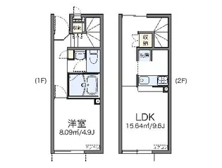 レオネクストアズール【107号室】の間取り