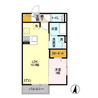 コート・フィオーレ【1階】の間取り