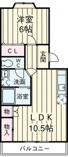 第2栗原ハイツ【102号室】の間取り
