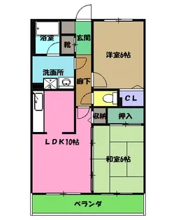 キャンベルハイツ綱島【1階】の間取り