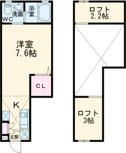 グランエッグス三鷹【1階】の間取り
