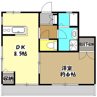 クレール【102号室】の間取り