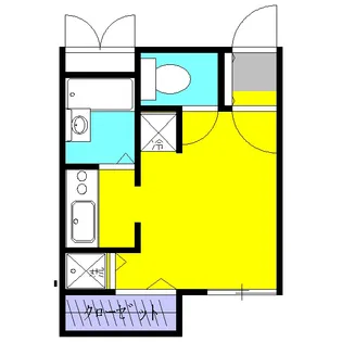 Nasic武蔵境【102号室】の間取り