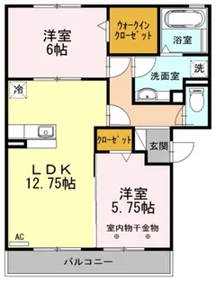 ウィズ ウィンド【2階】の間取り