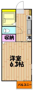レガシー調布Ⅱ【202号室】の間取り