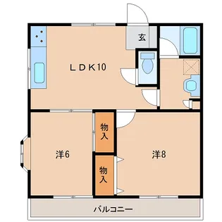 ガーデンハイツ【101号室】の間取り