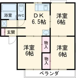大光マンション【3-B号室】の間取り