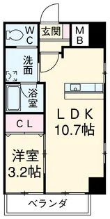 アルファパル東枇杷島【3階】の間取り