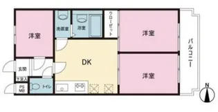 セザールさがみ野【106号室】の間取り
