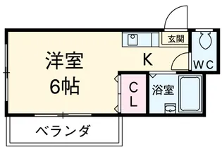 K.M.Kokubunji【3階】の間取り