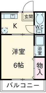 ハイツあさぎりⅡ【1階】の間取り