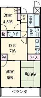 ハイツ多根【1階】の間取り