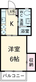 ハイツアマノA【205号室】の間取り