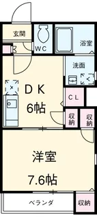 ローリエ国分寺【2階】の間取り