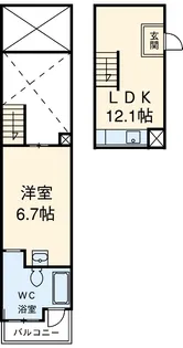 a・cube【5階】の間取り