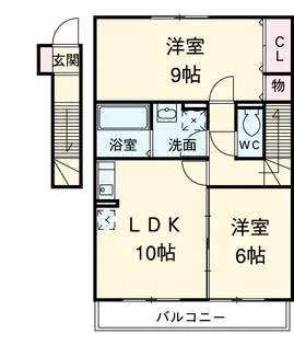 フローラ【2階】の間取り