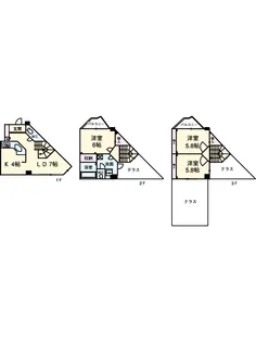 カドリル青葉台【1階】の間取り