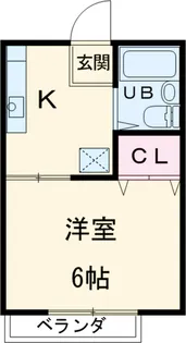 スカイハイツ【2階】の間取り