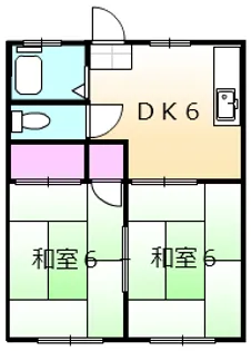 丹頂ハイツ【2階】の間取り