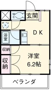 ピアレス中央林間【201号室】の間取り