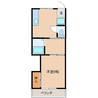 みやこ荘【104号室】の間取り