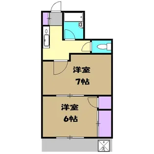 メゾンカルム【103号室】の間取り