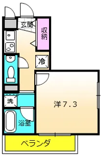 レグルス中央林間【1階】の間取り