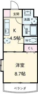 セーズアンジュ【101号室】の間取り