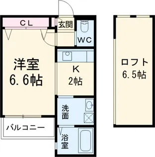 ボヌール本陣(大日町)【2階】の間取り