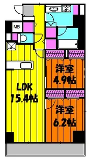 GRAN COURT YONO【2階】の間取り