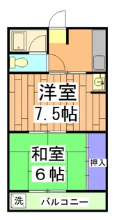 ハイツ大覚寺【2階】の間取り
