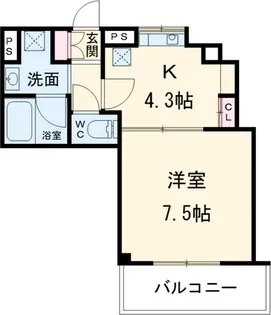 ドームウエスト大山【6階】の間取り