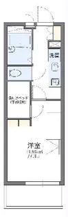 レオパレス空とぶジュウタン【201号室】の間取り