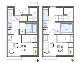 レオパレスクプクプ Ⅱ【209号室】の間取り