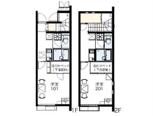レオネクストプレルーディウム【102号室】の間取り