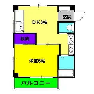 クローバーハイム【2階】の間取り