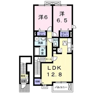 プラシードカーサ【2階】の間取り