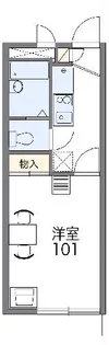 レオパレスマーフ【204号室】の間取り