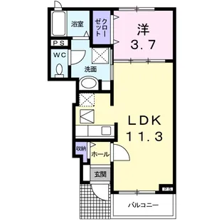 ロゼッタB【1階】の間取り