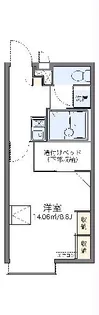 レオパレス利右衛門【203号室】の間取り