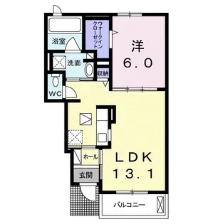スプリングフィールドⅣ B【1階】の間取り