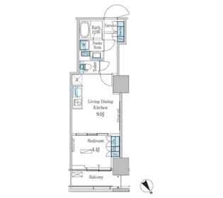 パークアクシス横濱関内SQUARE【12階】の間取り