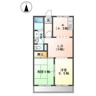 リバーサイド政和【1階】の間取り