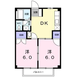 エクセレント城南C【2階】の間取り