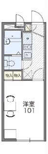 レオパレスソフィア Ⅱ【2階】の間取り