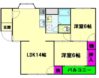 マンション和泉【101号室】の間取り