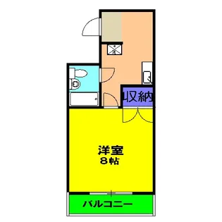 Tタウンコスギ【203号室】の間取り