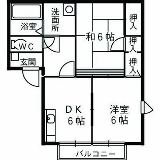 クレセール見瀬A【1階】の間取り