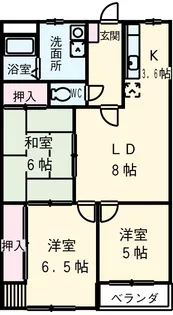 レジデンス両替町【1階】の間取り